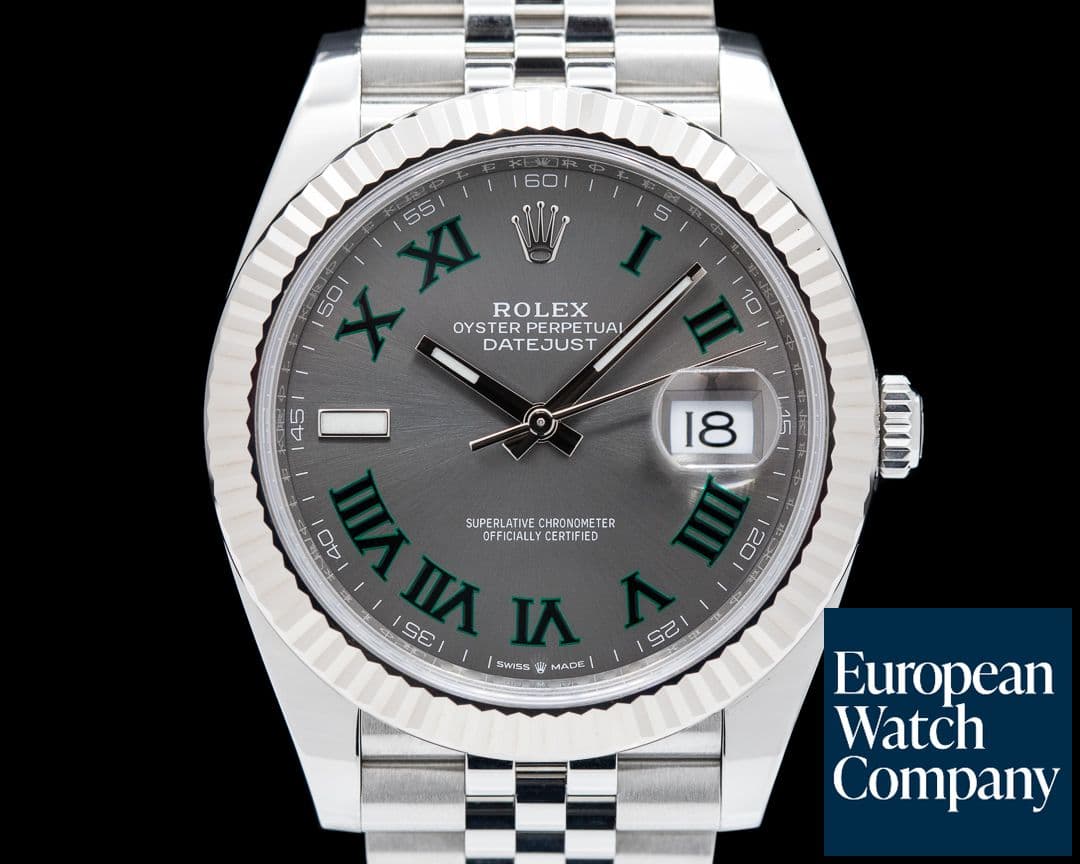 Image of Rolex Datejust 41 Rhodium "Wimbledon" Dial Jubilee 2020
