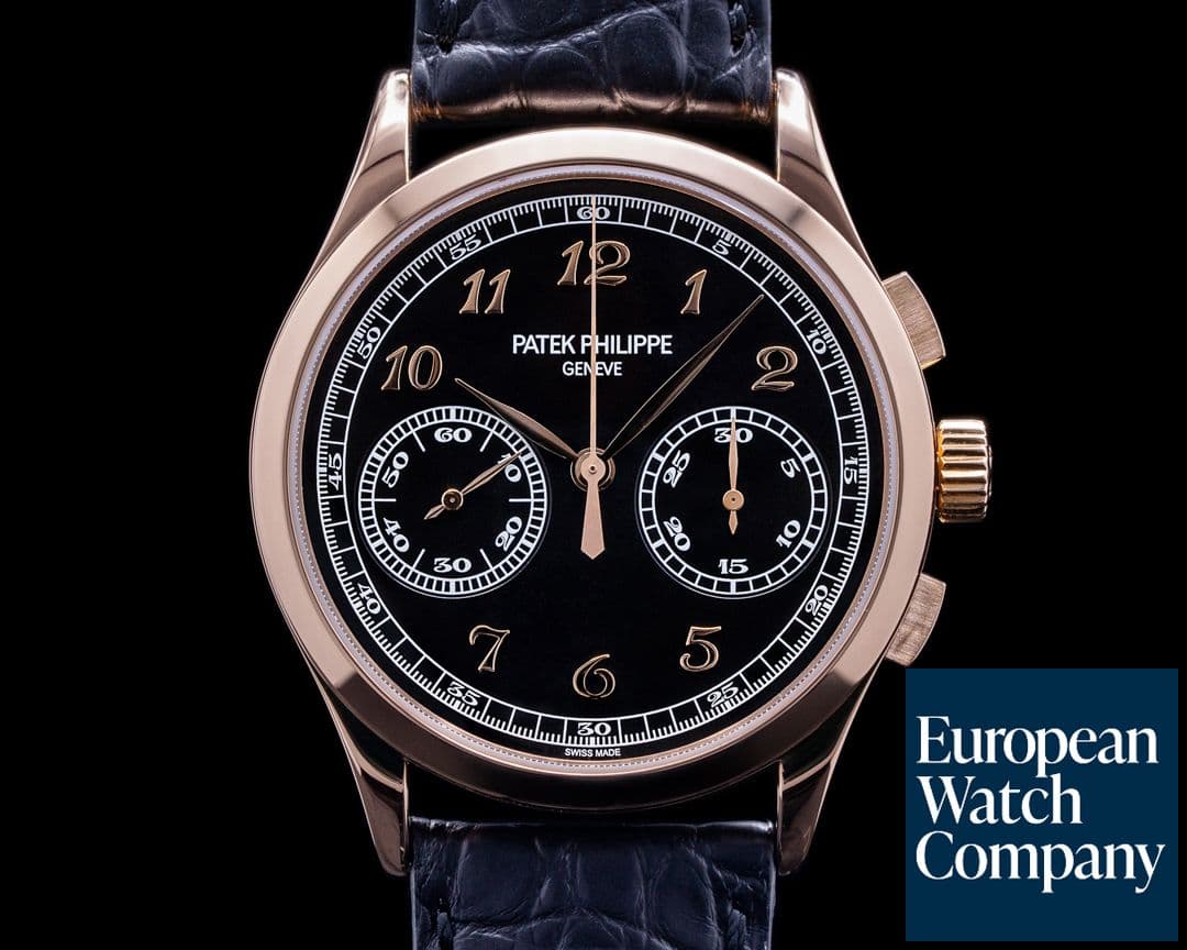 Image of Patek Philippe Chronograph 5170R 18K Rose Gold Black Dial 