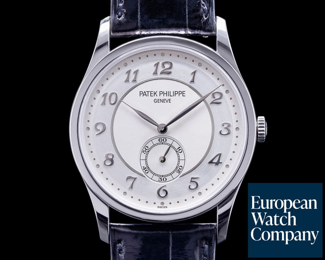 Image of Patek Philippe Calatrava Platinum 5196P Silver Dial Arabic Numerals 