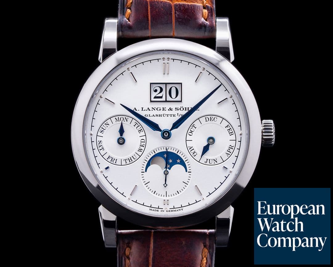 Image of A. Lange and Sohne Saxonia Annual Calendar330.026  18K White Gold 