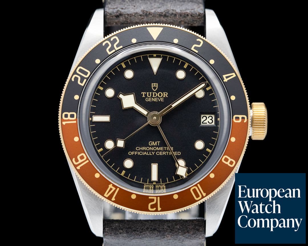Image of Tudor Tudor Black Bay GMT Root Beer Steel Gold 41mm Leather 