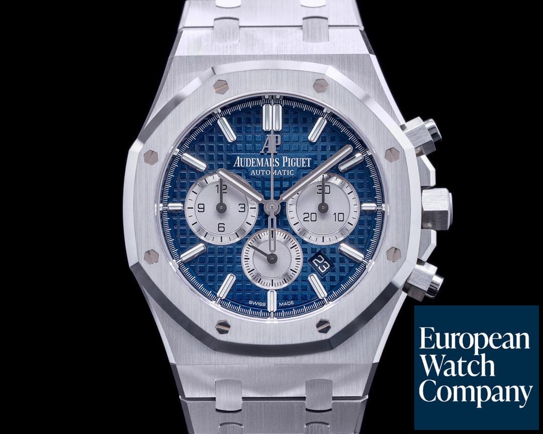 Image of Audemars Piguet Royal Oak Chronograph Blue Dial SS 41MM UNWORN