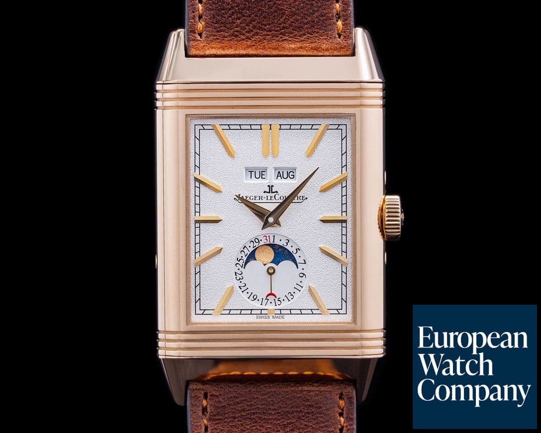 Image of Jaeger LeCoultre Reverso Tribute Calendar 18K Rose Gold