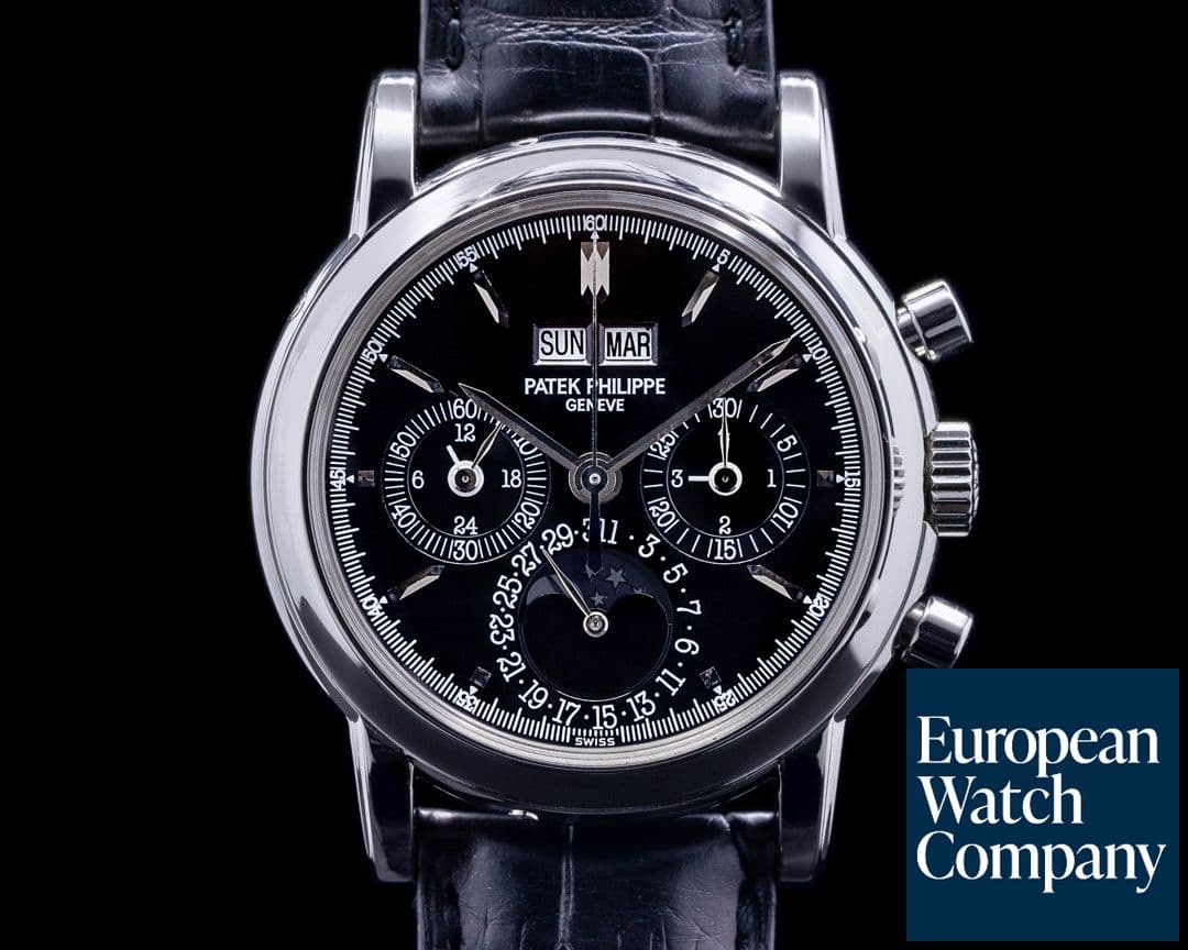 Image of Patek Philippe Perpetual Calendar 3970P  Chronograph Platinum Black Dial 