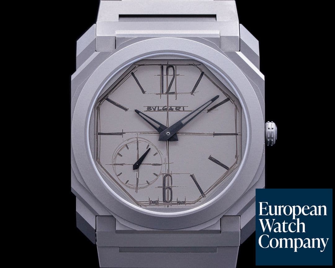 Image of Bulgari Octo Finissimo 10th Anniversary "Sketch Dial" Titanium Limited Edition 2