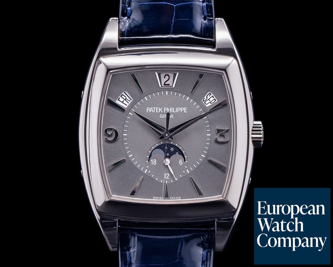 Image of Patek Philippe Gondolo Calendario 5135G 18K White Gold Grey Dial 