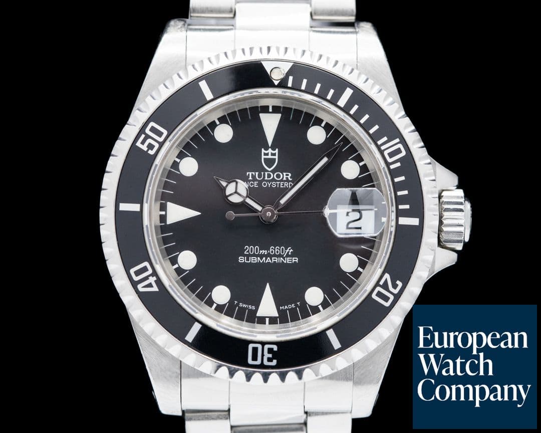 Image of Tudor Submariner Black Dial SS Bracelet 
