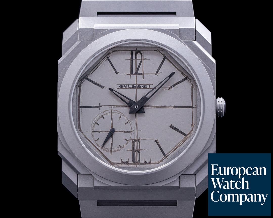 Image of Bulgari Octo Finissimo 10th Anniversary "Sketch Dial" Titanium Limited Edition