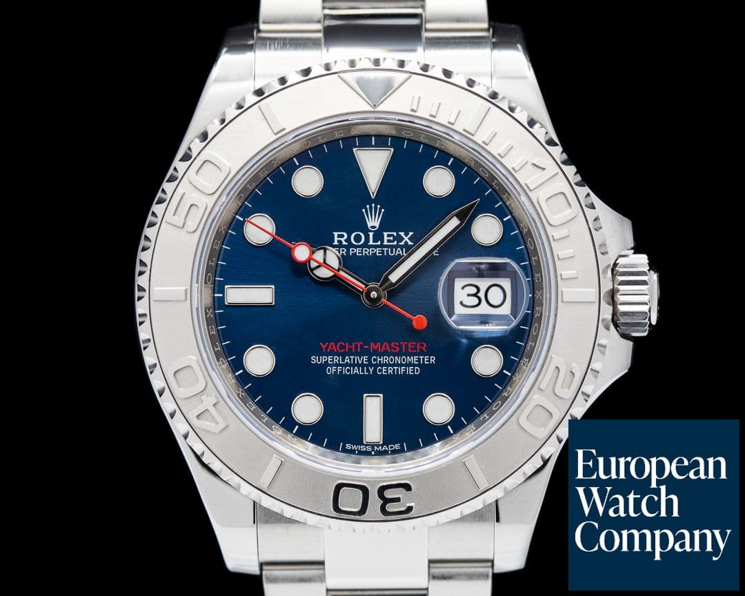 Image of Rolex Yacht Master 116622 SS Blue Dial / Platinum Bezel 2019