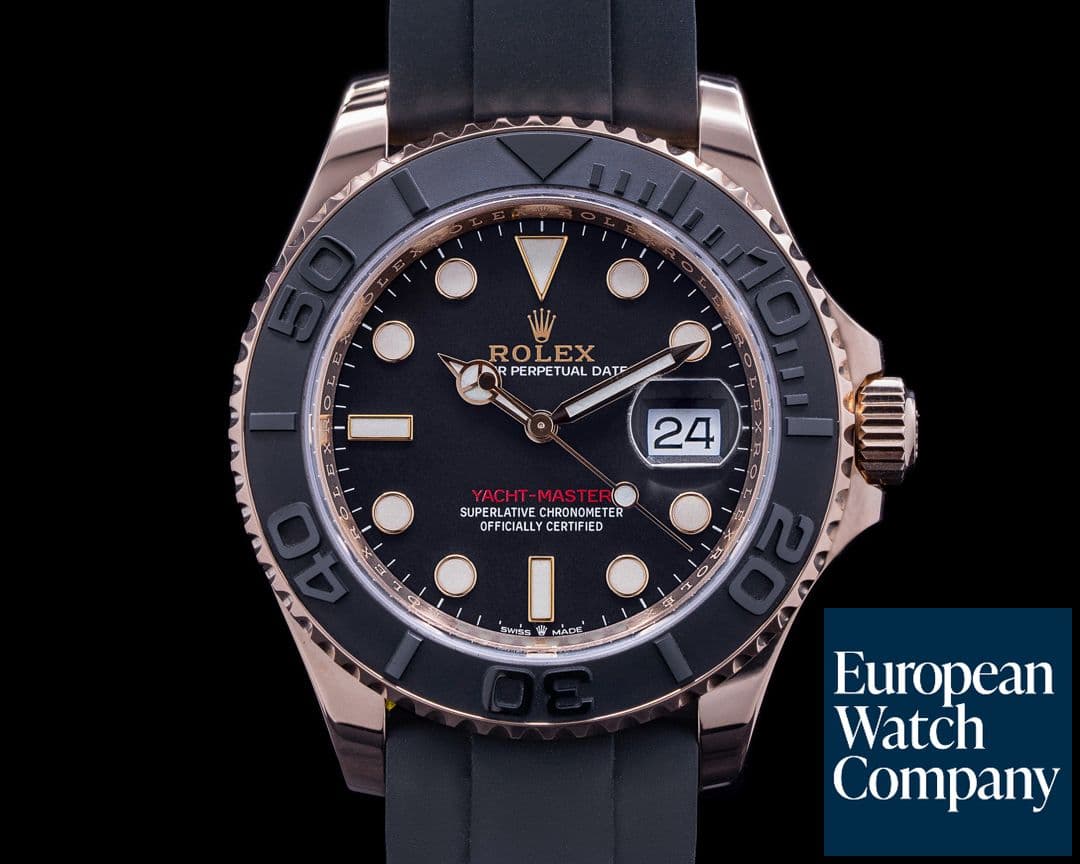 Image of Rolex Yacht Master 126655 18K Rose Gold / Rubber 40MM 2020