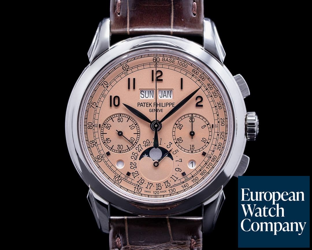 Image of Patek Philippe 5270P Perpetual Calendar Chronograph Platinum Salmon Dial UNWORN