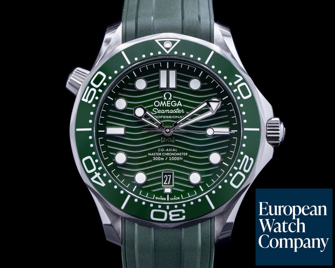 Image of Omega Seamaster Green dial Diver 300M Co-Axial Master Chronometer Ceramic 2022