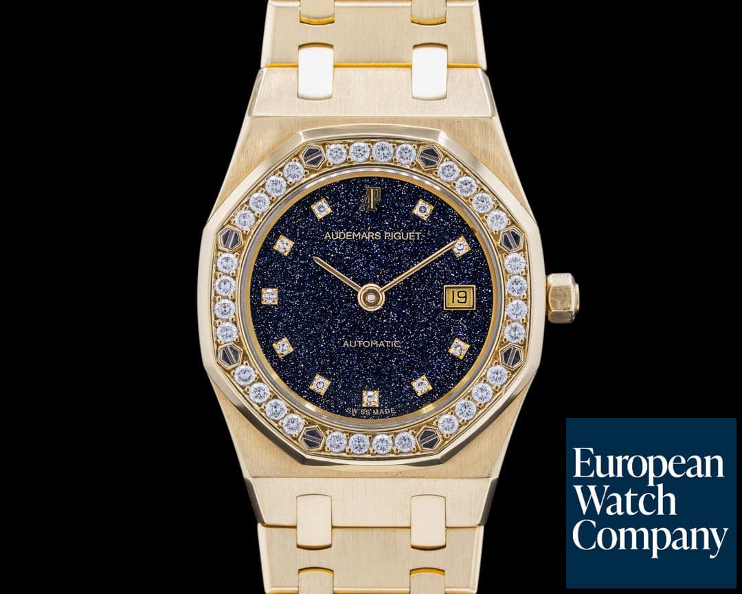 Image of Audemars Piguet Royal Oak Automatic 33mm Aventurine Dial Diamonds RARE