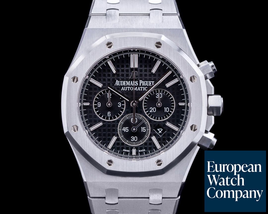 Image of Audemars Piguet Royal Oak Chronograph Black Dial SS 41MM
