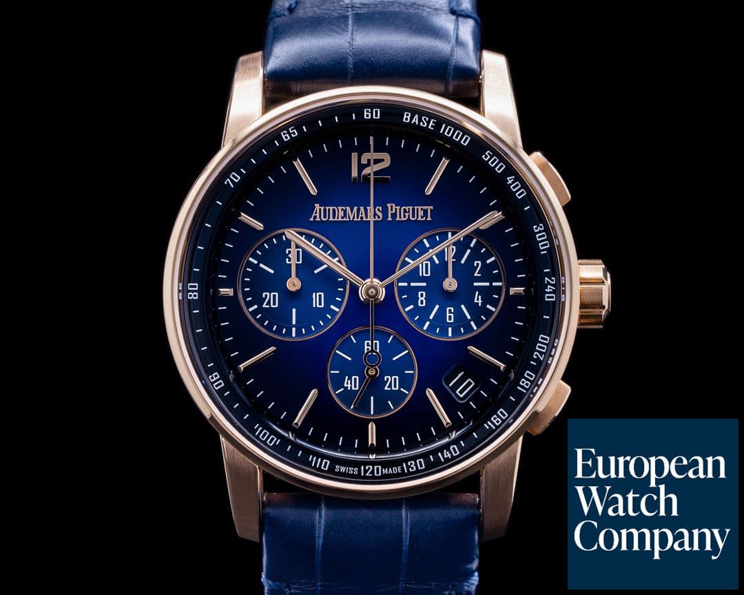 Image of Audemars Piguet Code 11:59 Chronograph Blue Dial Rose Gold