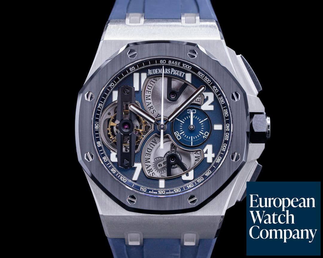 Image of Audemars Piguet Royal Oak Offshore Tourbillon 26388PO Chronograph Platinum / Rubber 