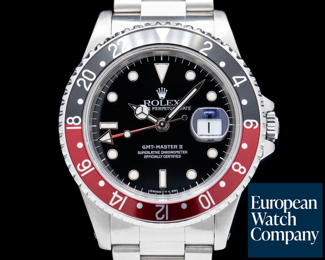 Image of Rolex GMT Master II 16710 SS Red / Black Coke
