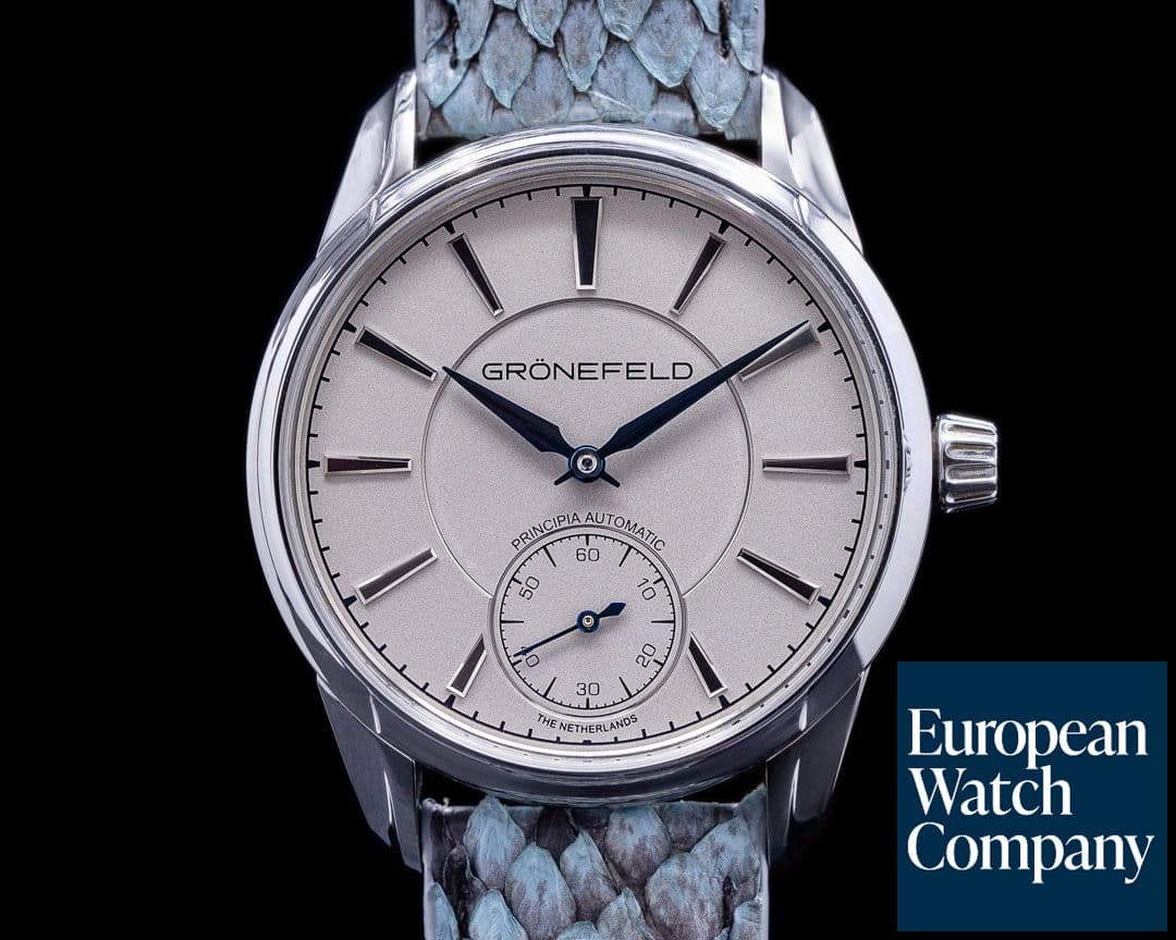 Image of Gronefeld 1941 Principia Automatic Steel Rhodium Dial