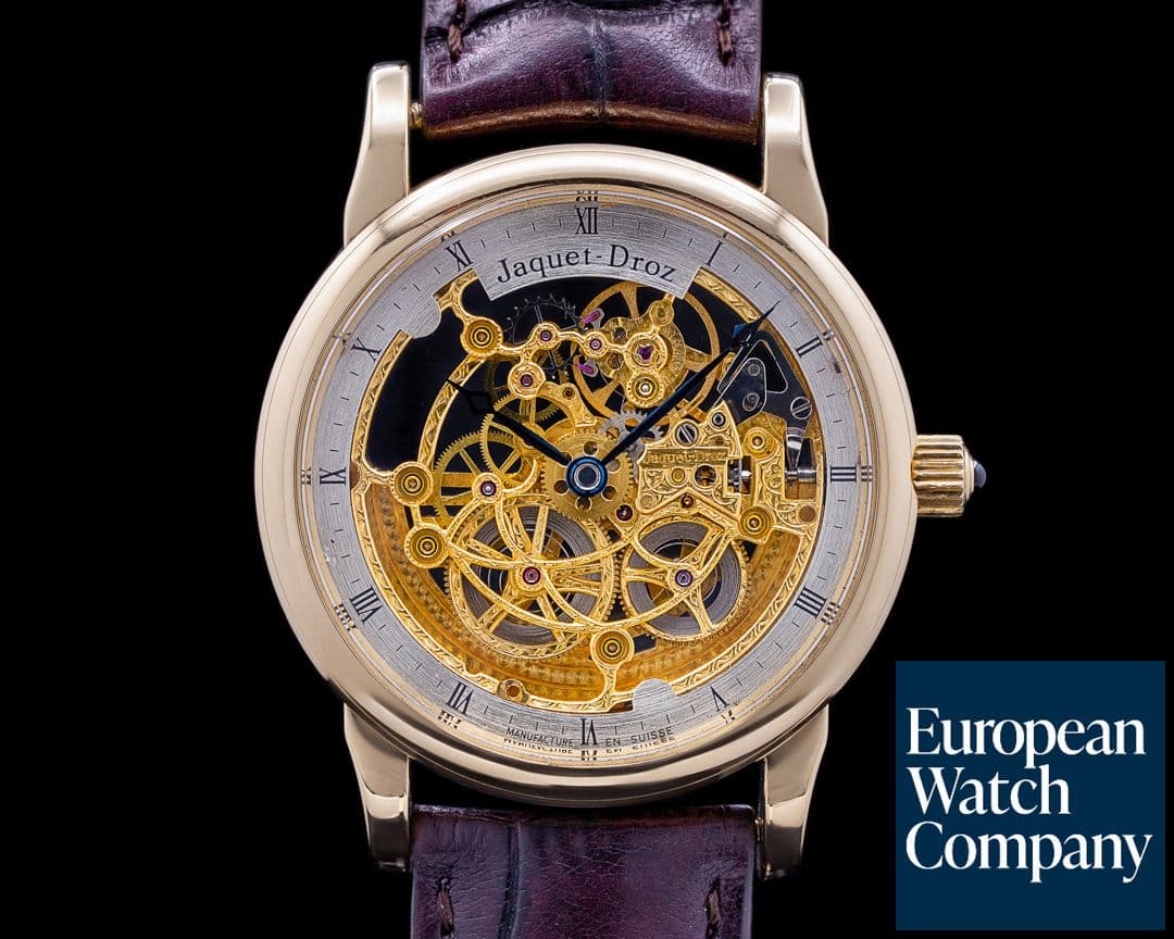 Image of Jaquet Droz Skeleton 18k Yellow Gold