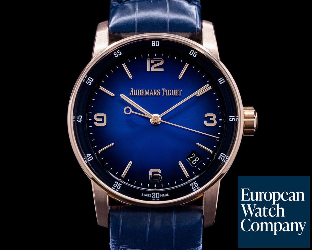 Image of Audemars Piguet Code 11:59 Automatic 18k Rose Gold / Blue Dial