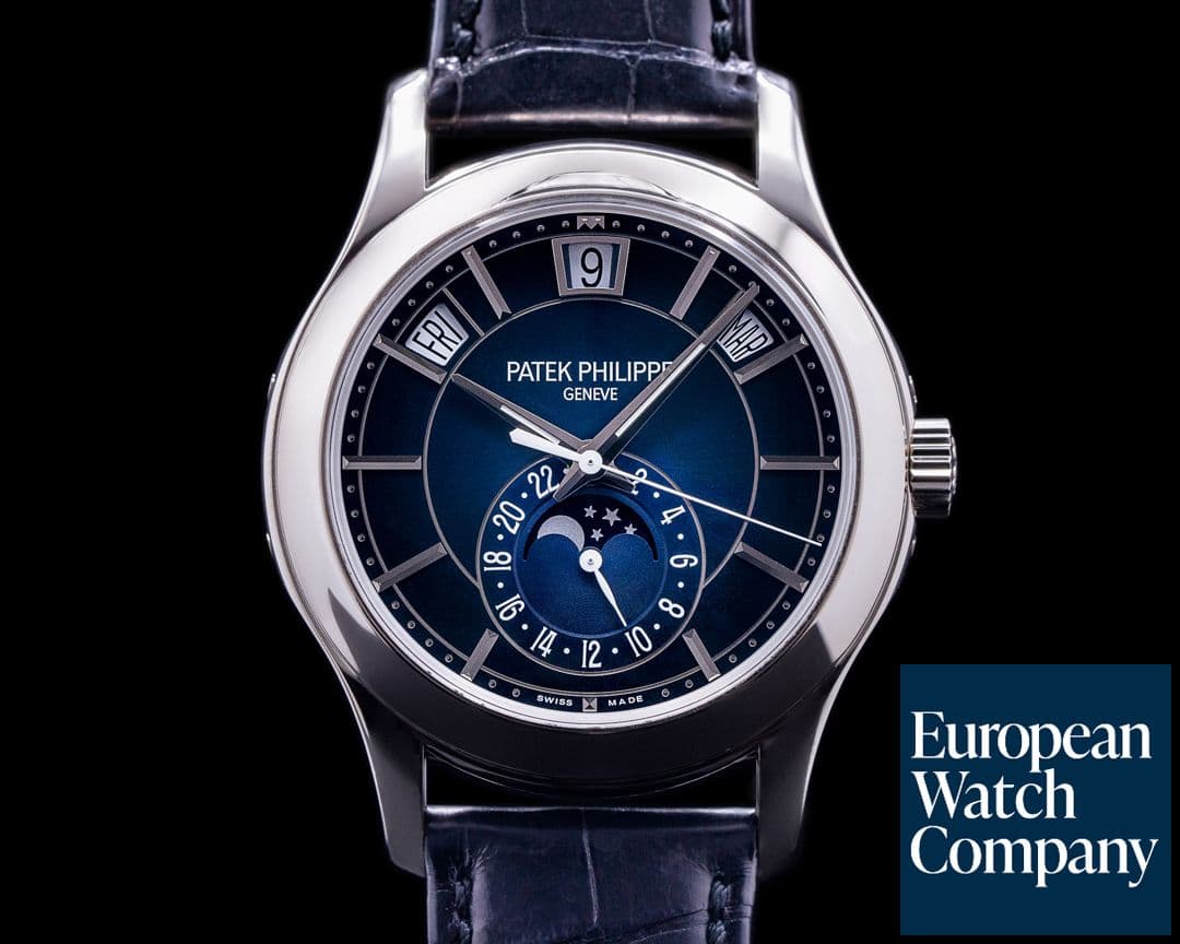 Image of Patek Philippe Annual Calendar 5205G Blue Dial 18K White Gold 2019