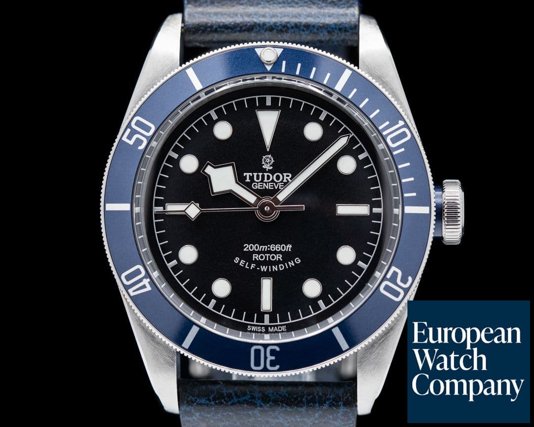 Image of Tudor Tudor Heritage Black Bay SS / Leather