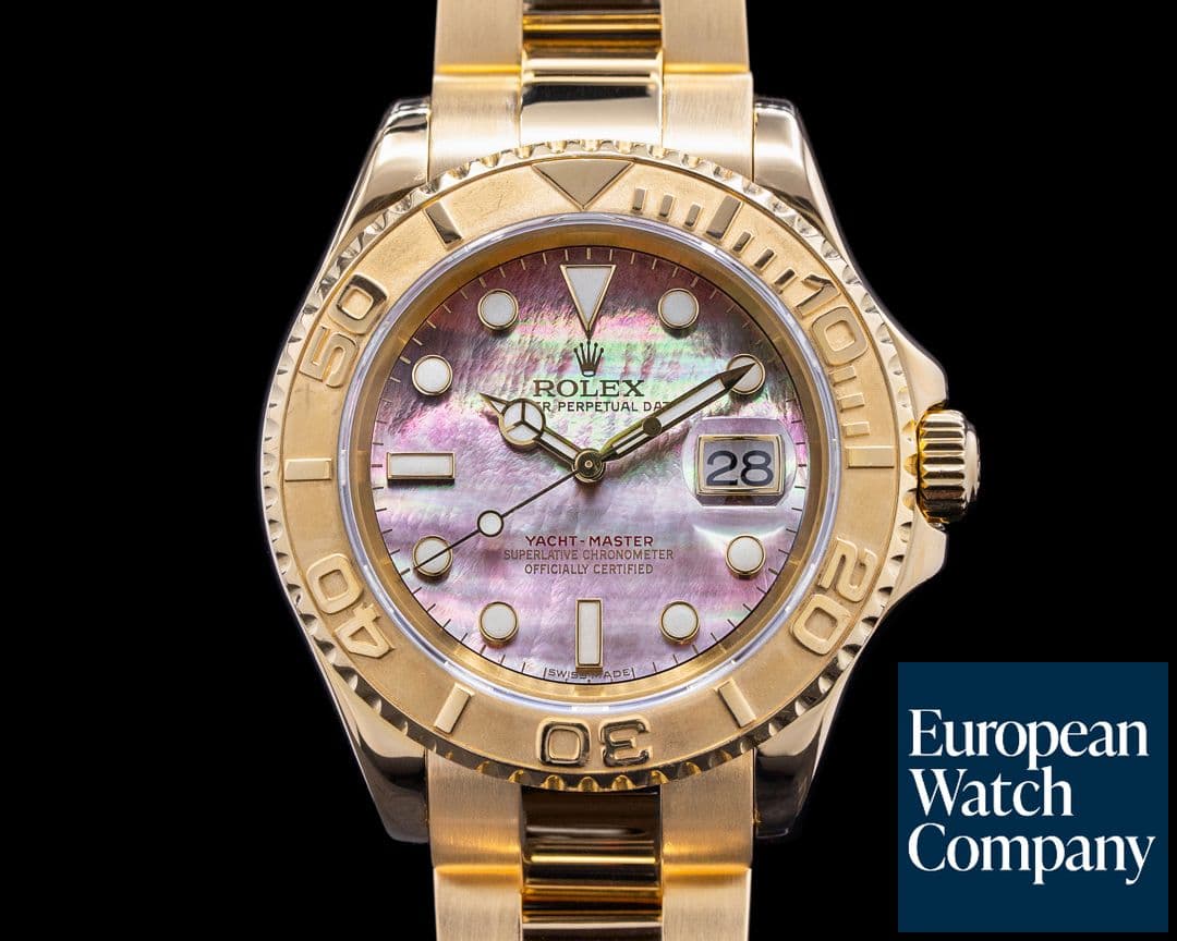 Image of Rolex Yacht Master 16628 MOP Dial 18K Yellow Gold