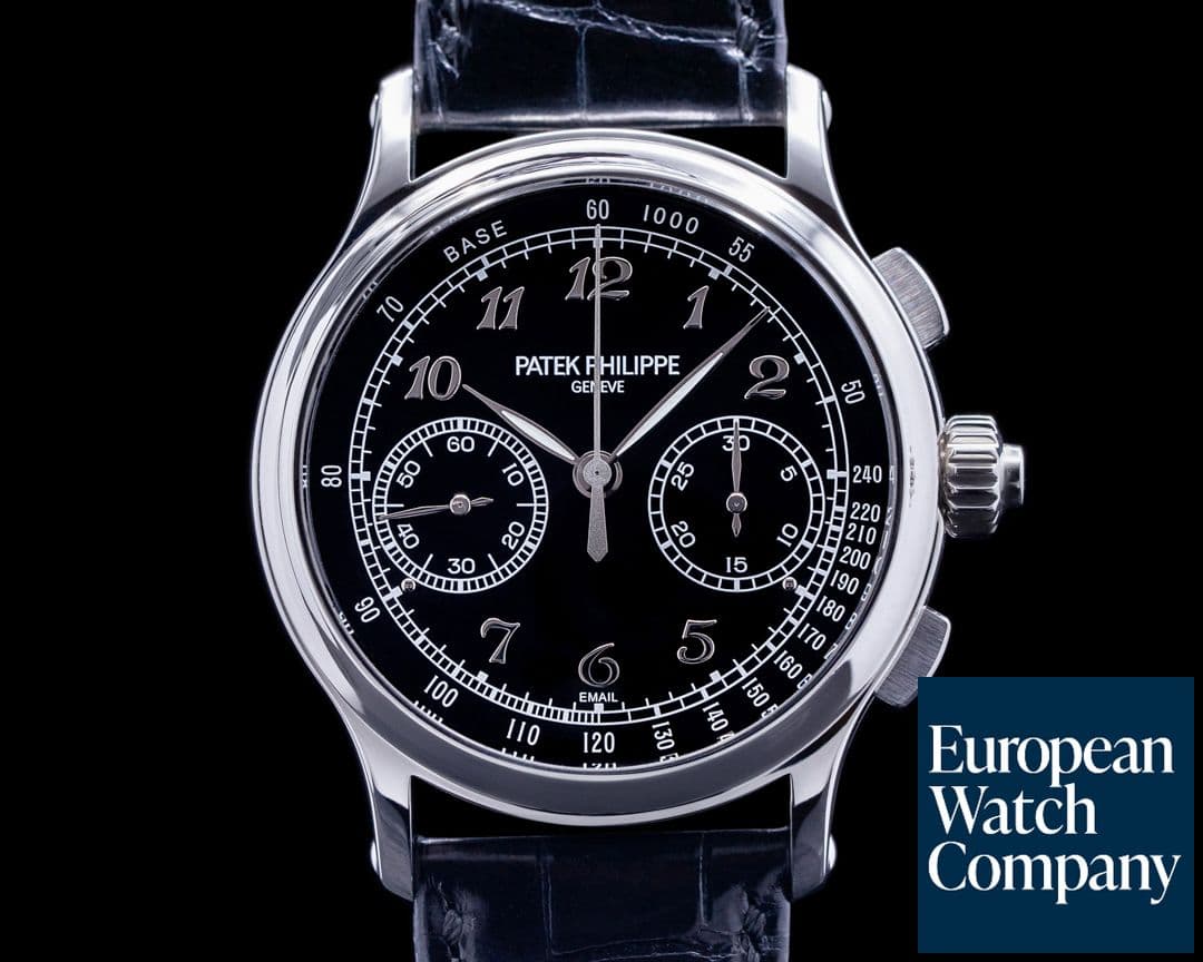 Image of Patek Philippe Split Second 5370P Platinum Black Enamel Dial UNWORN 2021