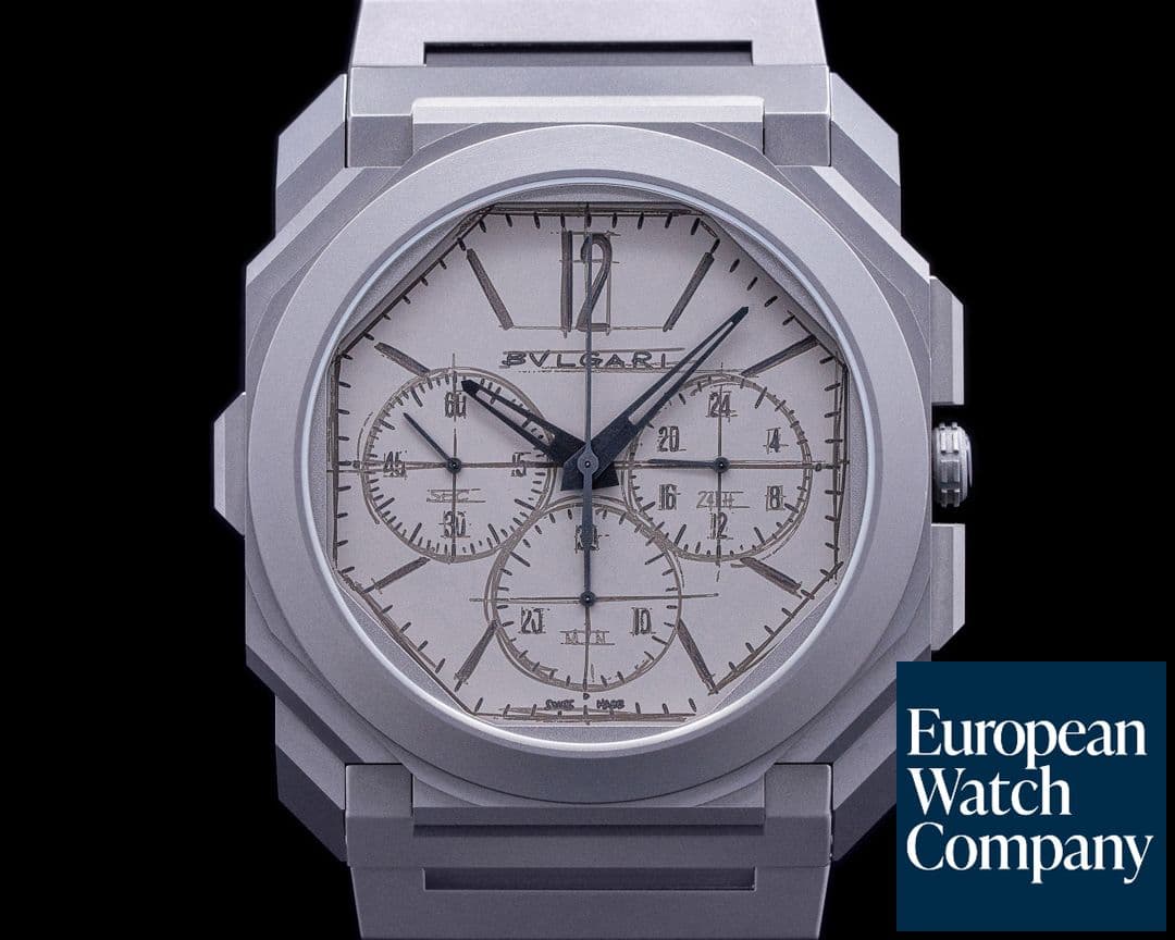 Image of Bulgari Octo Finissimo 10th Anniversary "Sketch Dial" Titanium Limited Edition 