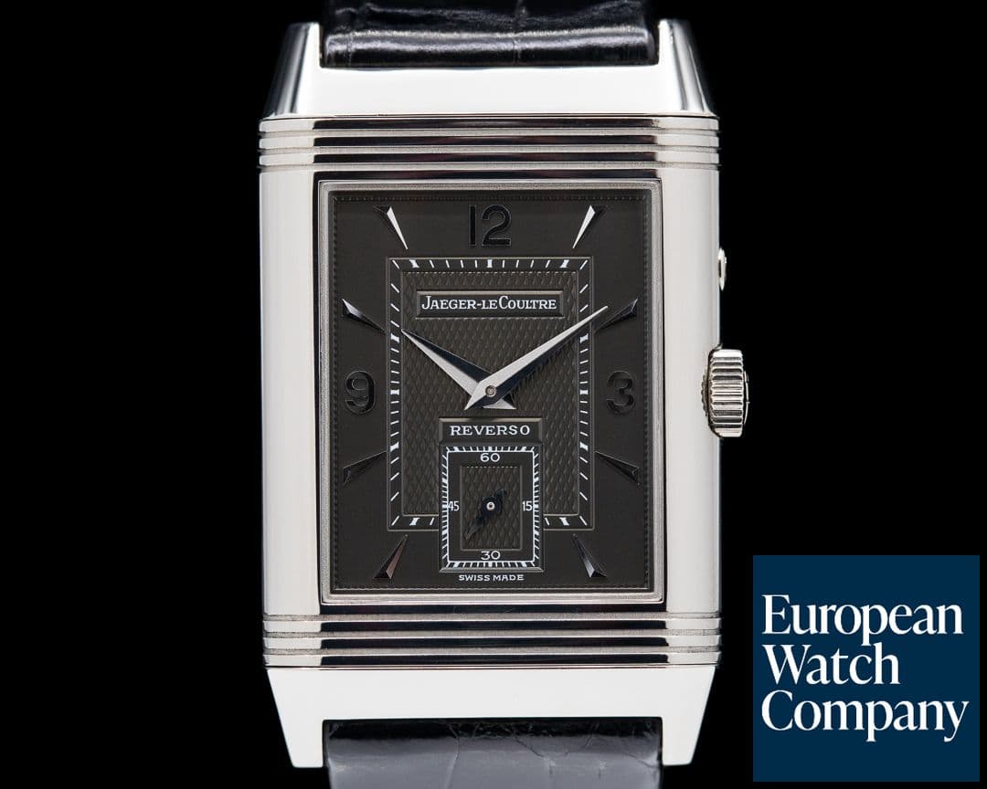 Image of Jaeger LeCoultre Reverso Duo White Gold / Black & Salmon Dial
