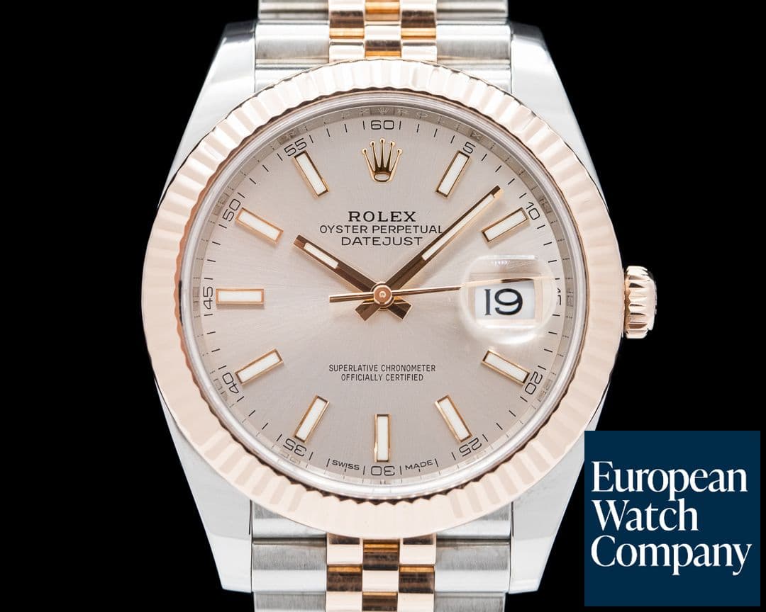 Image of Rolex Datejust 41 126331 Sundust Dial 18K Rose / SS 