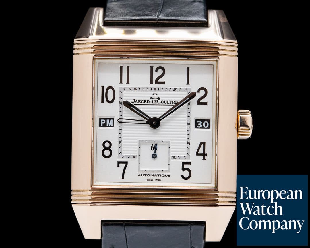 Image of Jaeger LeCoultre Reverso Squadra Hometime 18k Rose Gold 