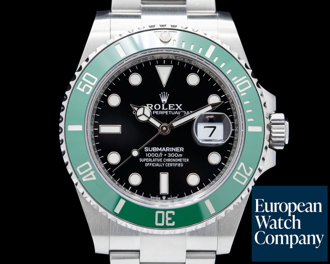 Image of Rolex Submariner Date 126610LV Kermit GREEN Ceramic Bezel 41MM 