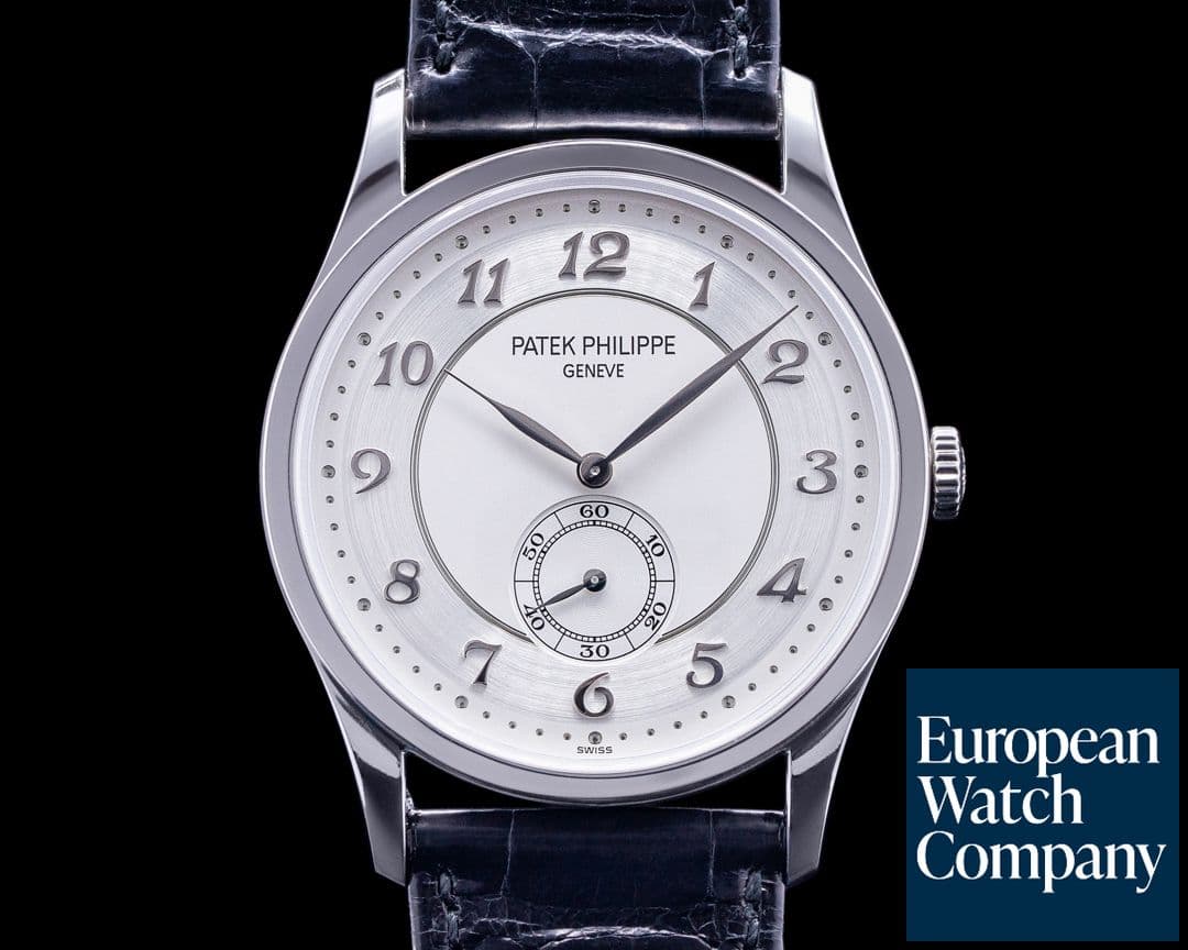 Image of Patek Philippe Calatrava Platinum 5196P Silver Dial Arabic Numerals 2021
