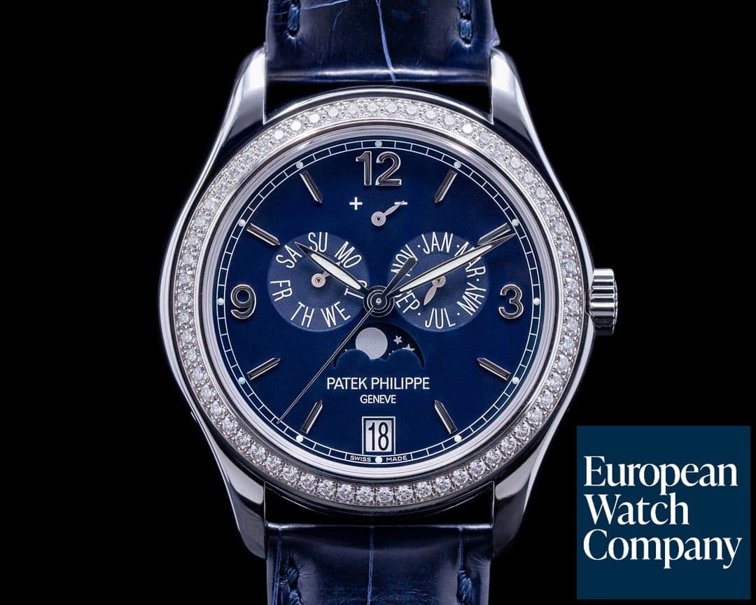 Image of Patek Philippe Annual Calendar 18K White Gold Blue Dial / Diamond Bezel 2022