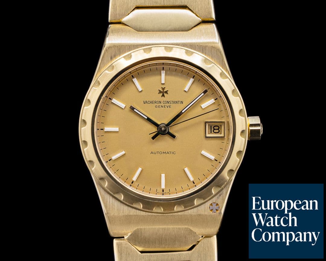 Image of Vacheron Constantin Overseas 222 Vintage 18k Yellow Gold Mid Size 33MM Extract + Service