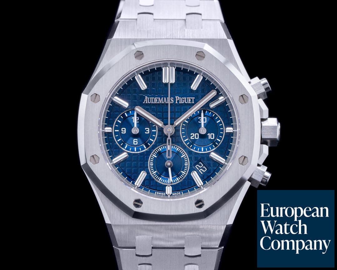 Image of Audemars Piguet Royal Oak 26715ST Chronograph BLUE DIAL 2022 38MM