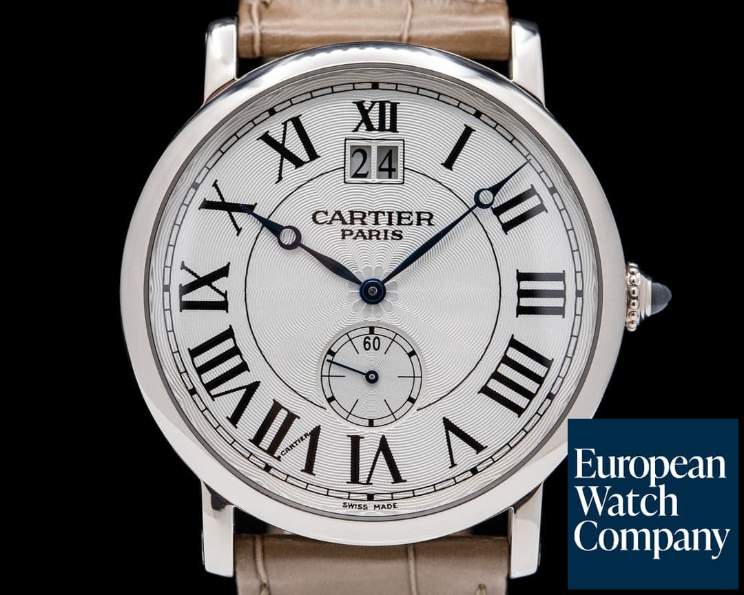 Image of Cartier Cartier Privee Rotonde Large Date 18K White Gold