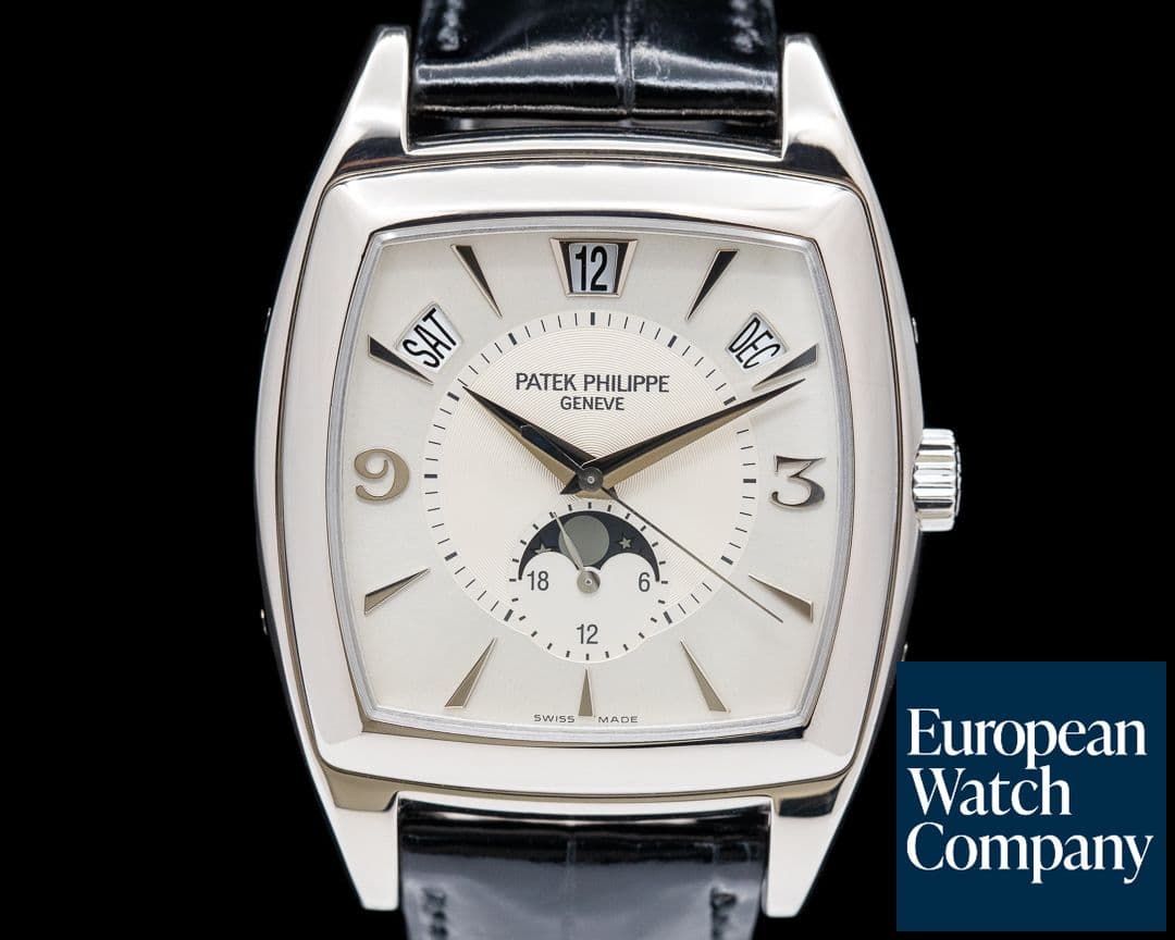 Image of Patek Philippe Gondolo Calendario 5135G 18K White Gold Silver Dial 