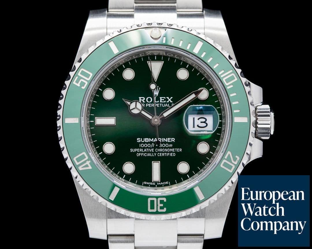 Image of Rolex Submariner "Hulk" Green Ceramic Bezel Green Dial SS 