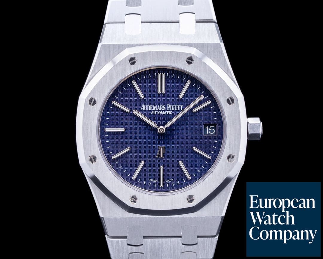Image of Audemars Piguet Royal Oak Extra Thin Blue Dial SS 15202ST 