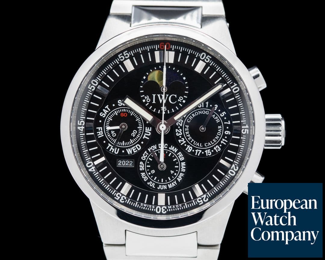 Image of IWC GST Perpetual Calendar Chronograph SS Black Dial