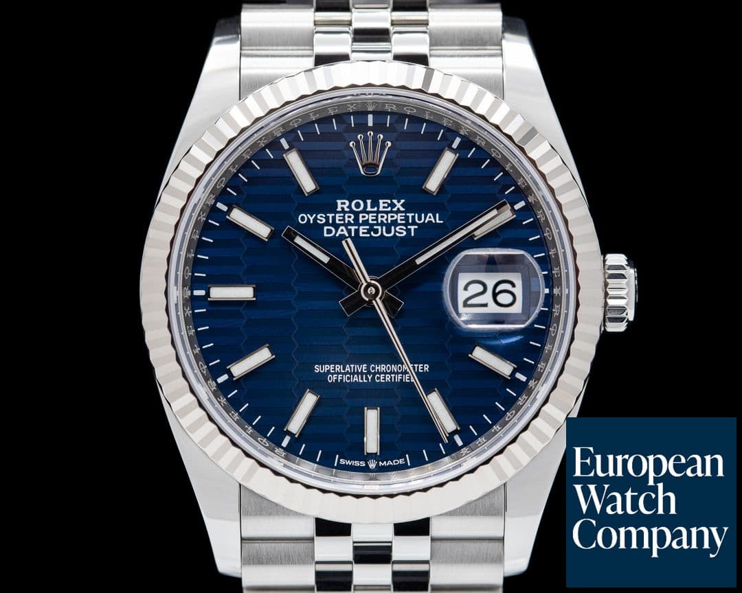 Image of Rolex Datejust Blue Motif Dial / Jubilee 2022
