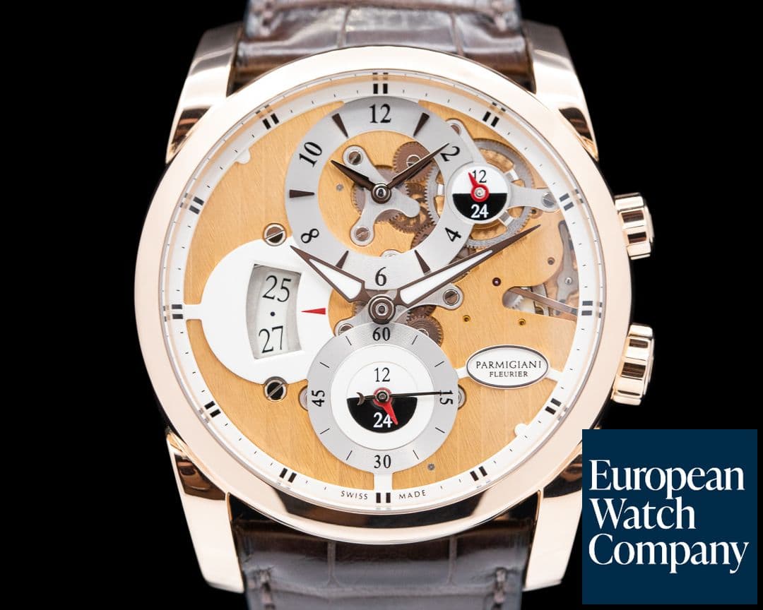 Image of Parmigiani Tonda Hemispheres GMT PFC231 18k Rose Gold