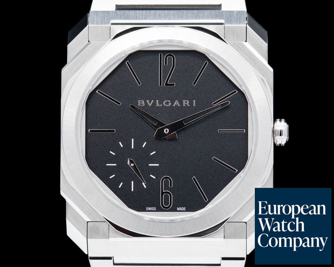Image of Bulgari Octo Finissimo Extra Thin SS Black Dail 40MM