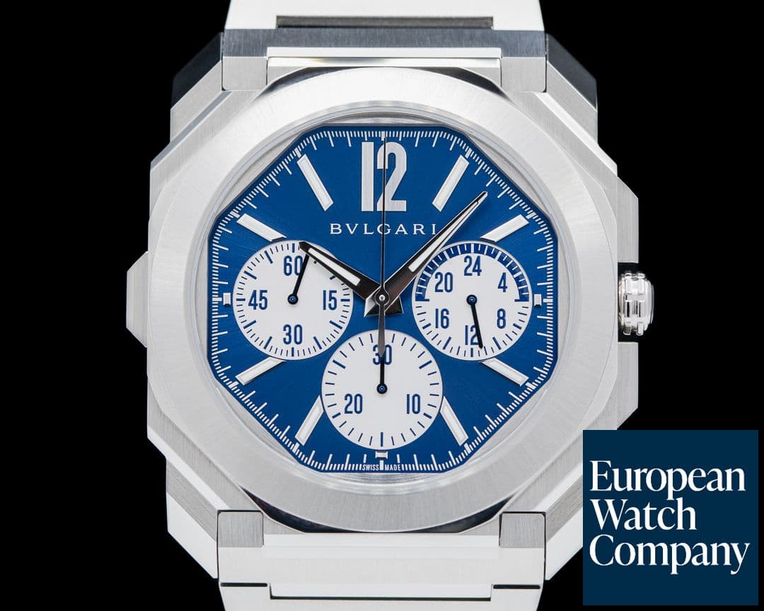 Image of Bulgari Octo Finissimo Chronograph GMT SS / Blue 