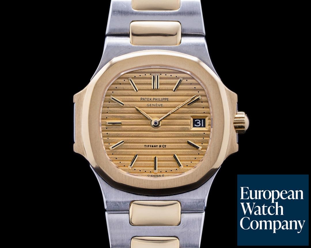 Image of Patek Philippe Nautilus Ladies Champagne TIFFANY Dial 18K / SS