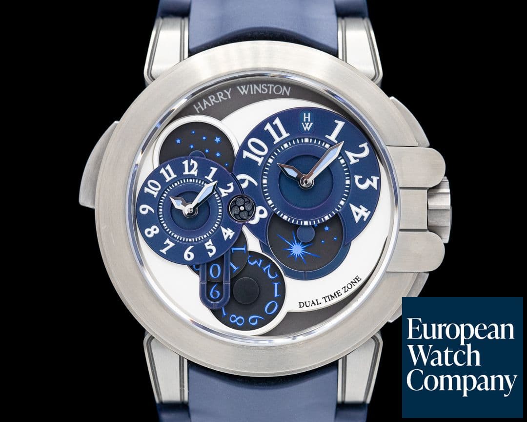 Image of Harry Winston Ocean Dual Time GMT Zalium Limited Edition