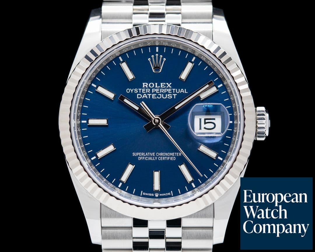 Image of Rolex Datejust Blue Stick Dial / Jubilee Bracelet 2022