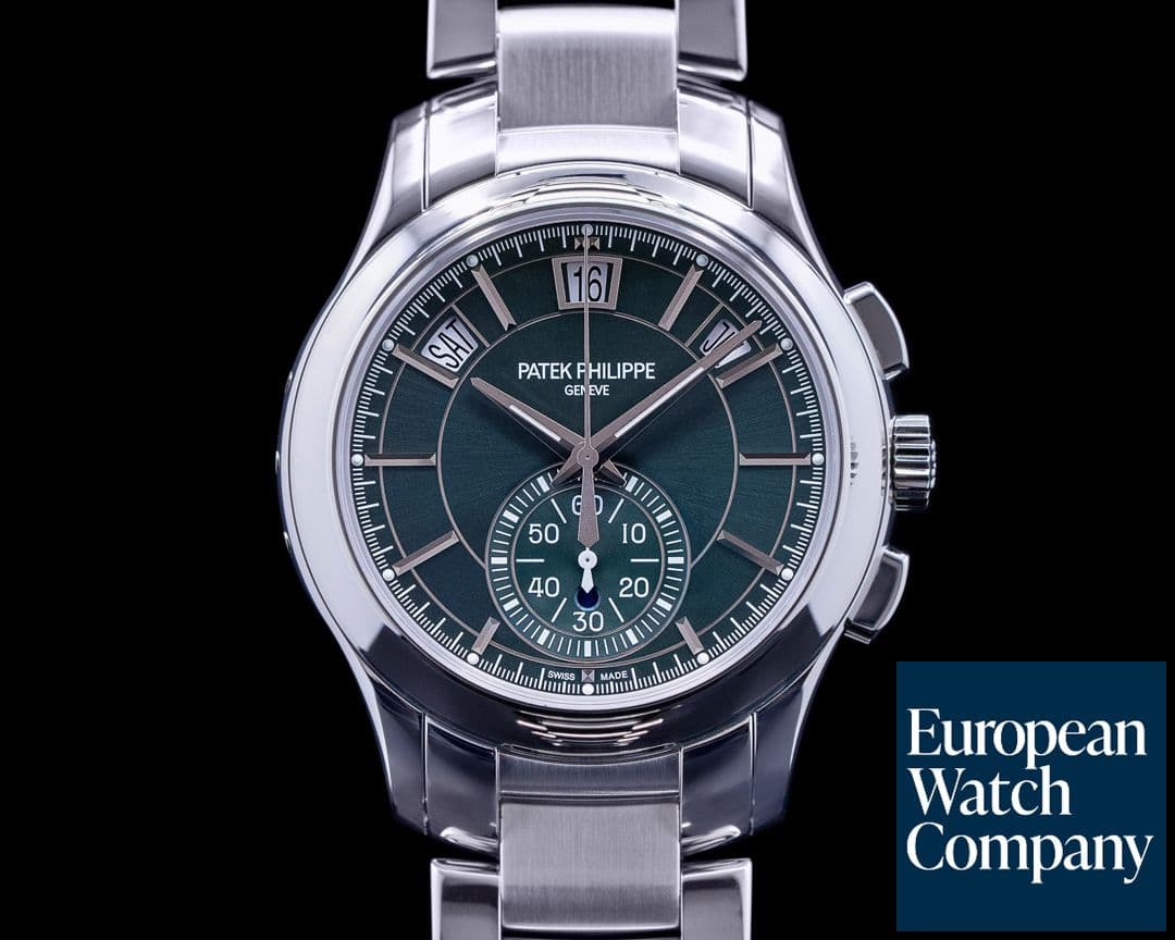 Image of Patek Philippe 5905/1A Chronograph Annual Calendar Green Dial SS 